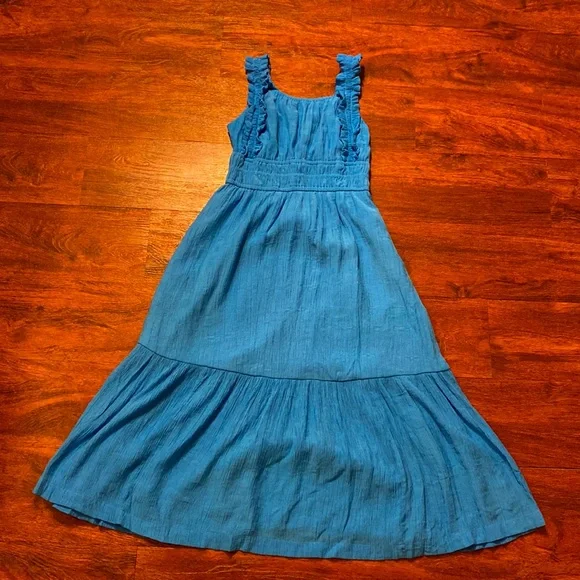 abercrombie kids Dresses Abercrombie Kids Smocked Blue Empire